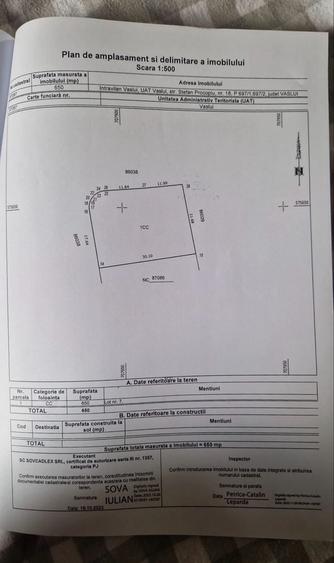Teren intravilan,650mp,zona Stefan Procopiu(cartier Grivita Ap) - 2