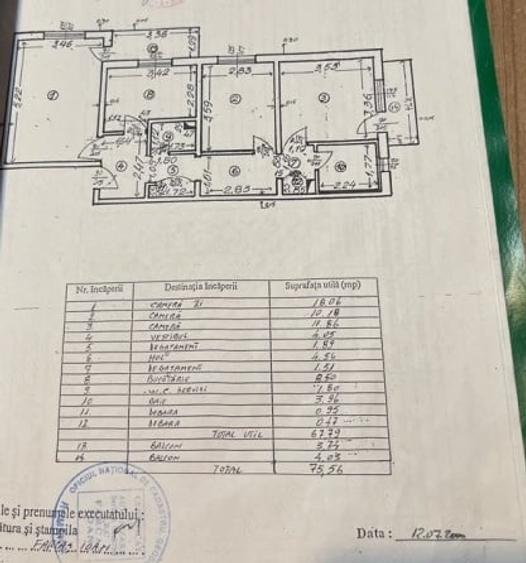 Apartament cu 3 camere decomandat, mobilat în Rahova