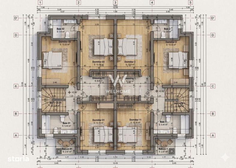Casa tip duplex , 4 cmere, Sura Mica - Sibiu - 7