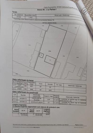 Teren de 1447 mp, în Poiana Mare