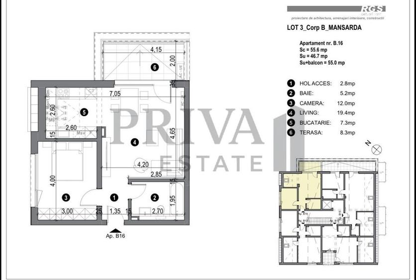 Apartament cu 2 camere în Dâmbovița