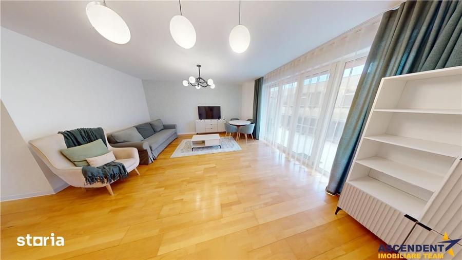 Apartament cu 4 camere, mobilat în Central