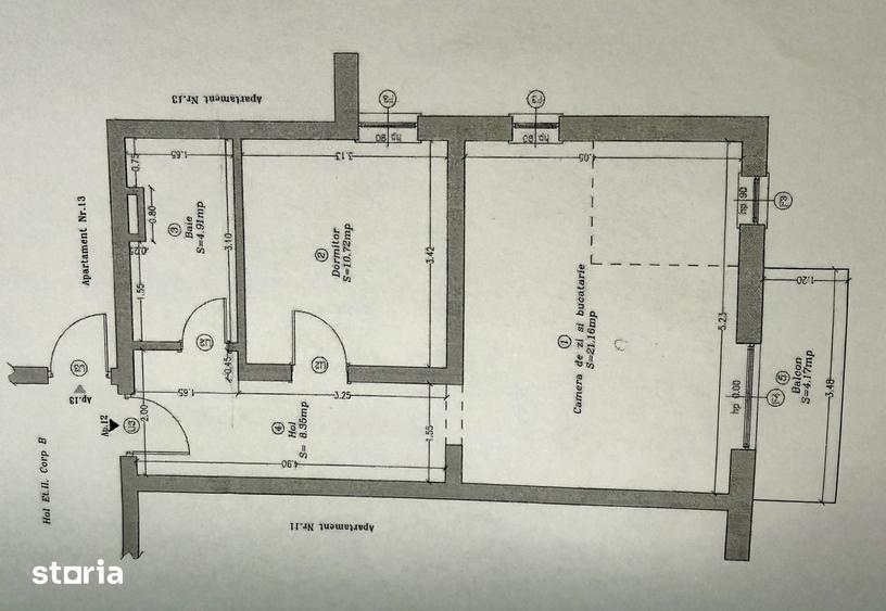 COMISION 0% Apartament 2 camere, 45 mp utili, mobilat/utilat, etajul 2 - 2