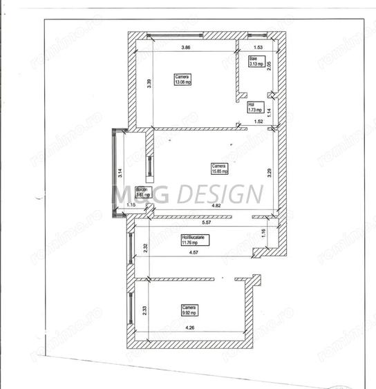 3 camere langa Medicina -CENTRALA PROPRIE - 9