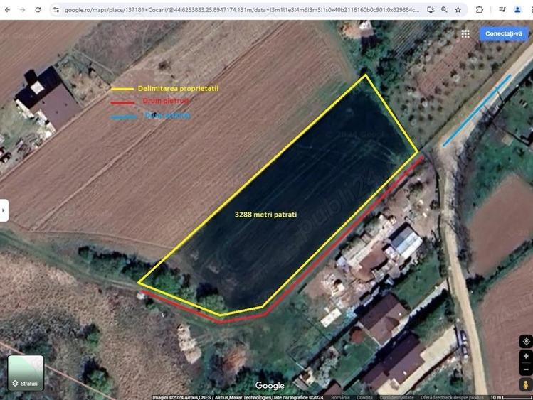 Teren de 3288 mp, în Cocani