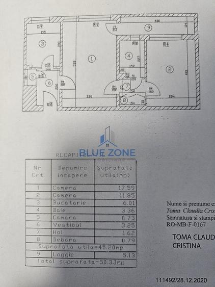 Apartament cu 2 camere semidecomandat în Gorjului