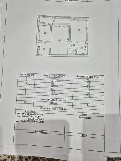 Apartament cu 2 camere semidecomandat în Gara