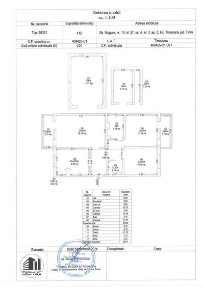 Apartament cu 3 camere decomandat, mobilat în Girocului