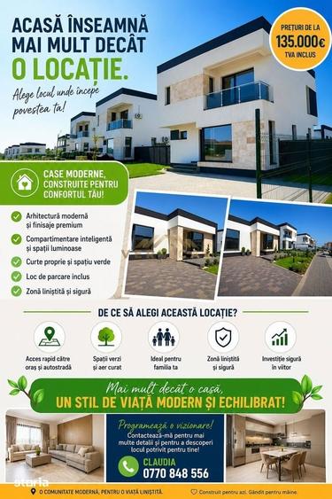 Casa Moderna cu 2 Dormitoare ?i Curte Berceni Ilfov - 9
