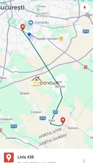 Teren Construcții intravilan de 329 mp, în Vidra