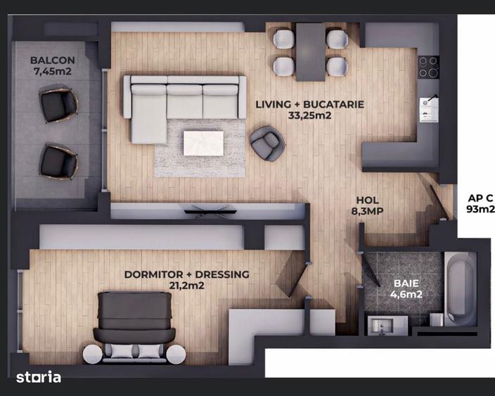 Direct Propietar - Apartament 2 camere cu vedere spectaculoasa - 2