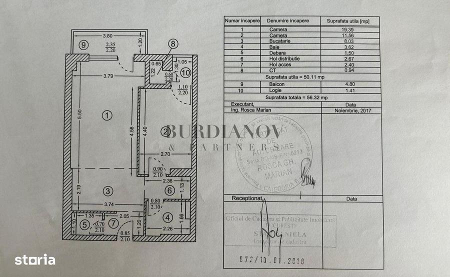 Apartament cu 2 camere semidecomandat în Pantelimon