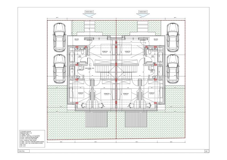 Duplex cu 4 camere cu Canalizare în Chiajna