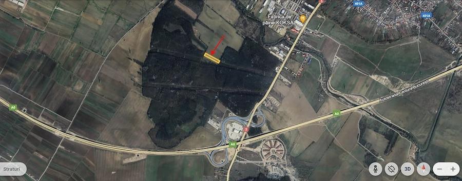 Teren de 4800 mp, în Jilava