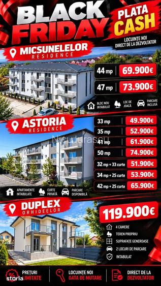Apartament 1 camera 33mp 49900 euro, bloc finalizat, Lunca cetatuii