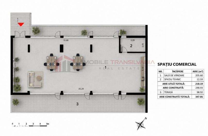 Spațiu comercial, de 218 mp, în Zorilor