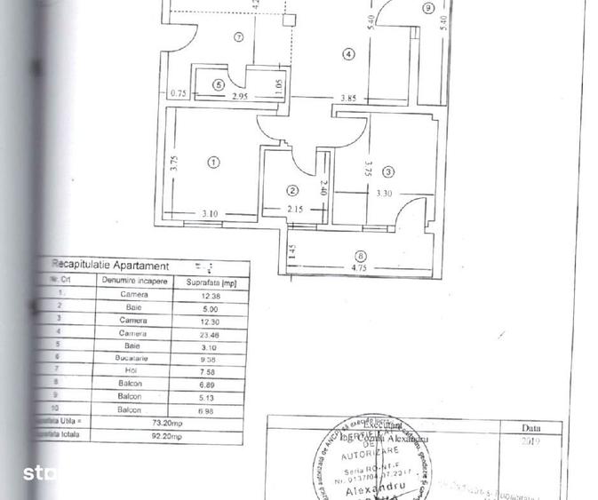 Apartament cu 3 camere în Copou