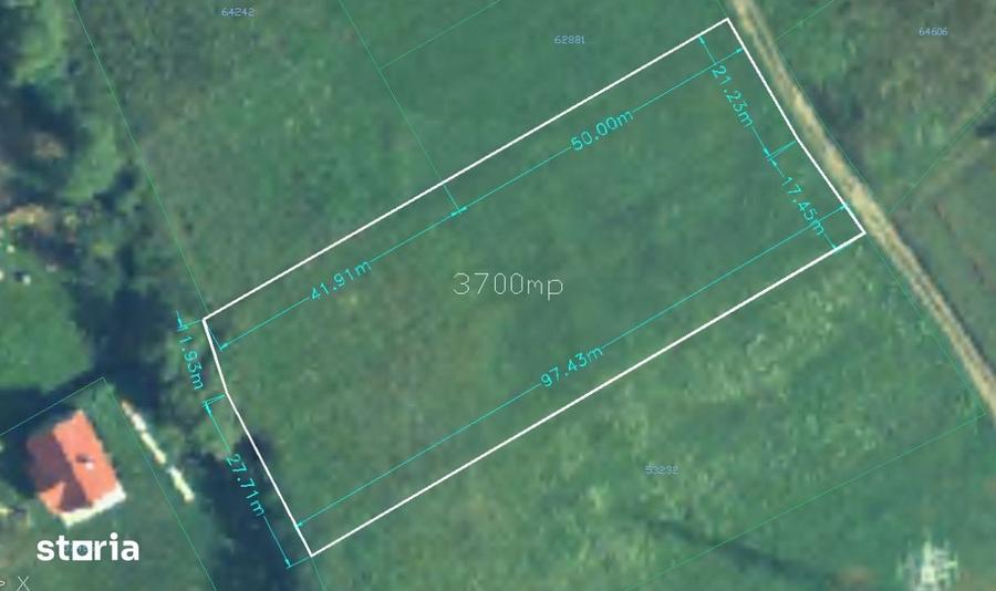 Teren de 3700 mp, în Baciu