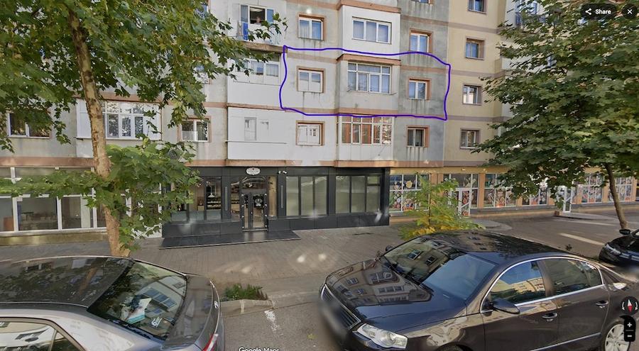 Apartament cu 3 camere semidecomandat în Central