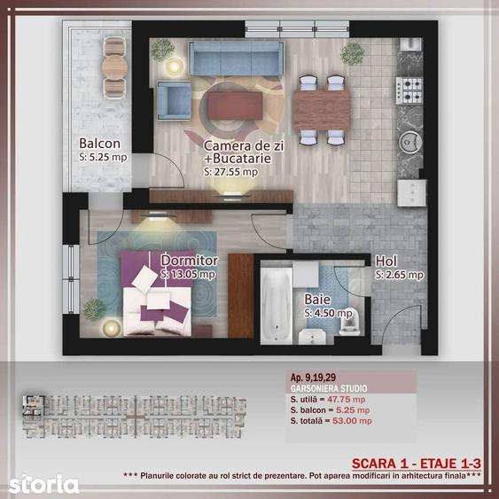 Apartament cu 2 camere decomandat în Theodor Pallady — fotografia 3