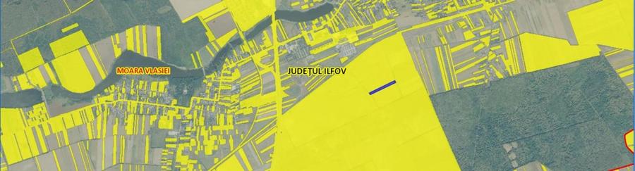 Teren agricol extravilan de 7170 mp, în Moara Vlăsiei