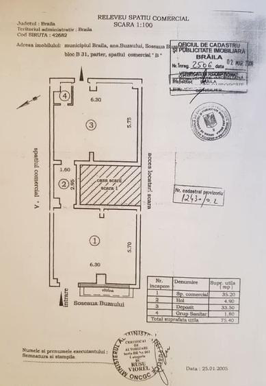Spațiu comercial, de 78 mp, în Buzaului