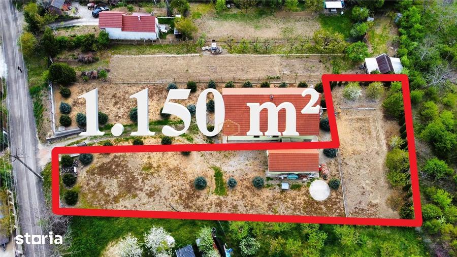 Teren de 1150 mp, în Bercu Roșu
