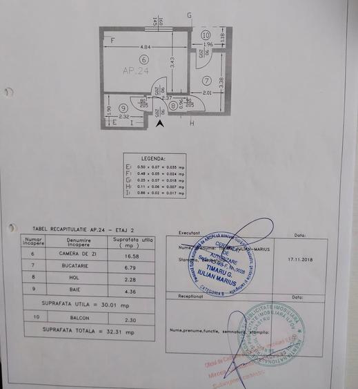 Garsonieră decomandată, mobilată în Dudu