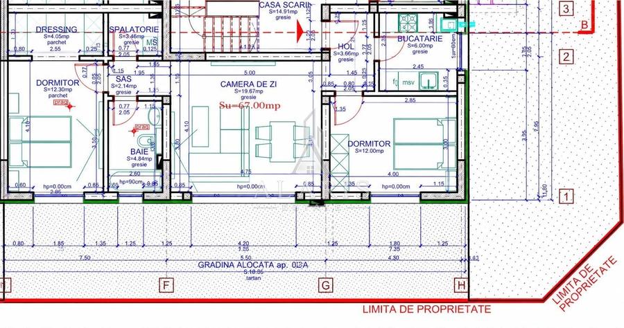 Apartament cu 3 camere semidecomandat în Giroc