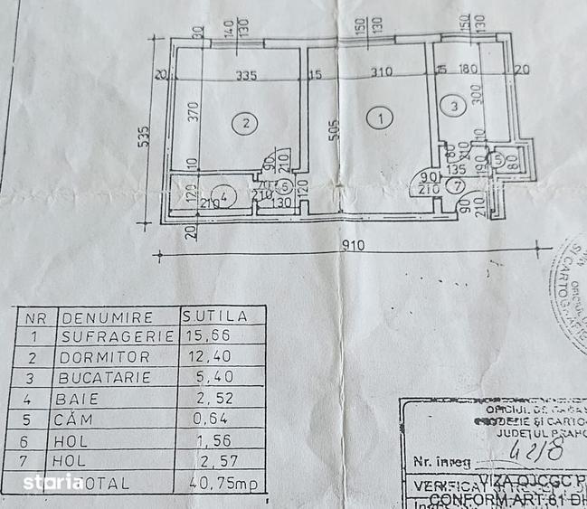 Apartament cu 2 camere semidecomandat în Ultracentral