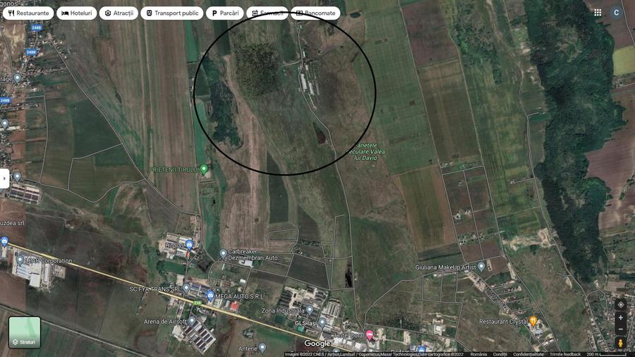 Teren Construcții extravilan de 14 mp, în Miroslava
