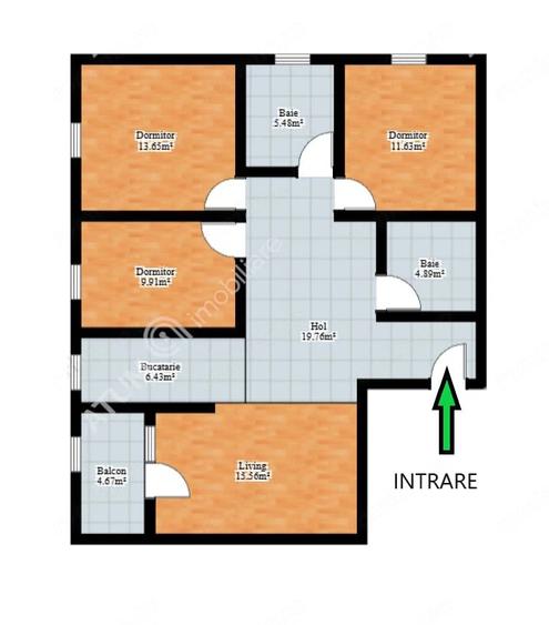 Apartament 4 camere decomandate balcon in zona Mihai Viteazu Sibiu - 5