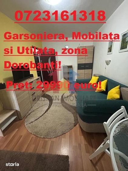 MERITA VAZUTA! Garsoniera, zona Dorobanti, MOBILATA si UTILATA! - 1