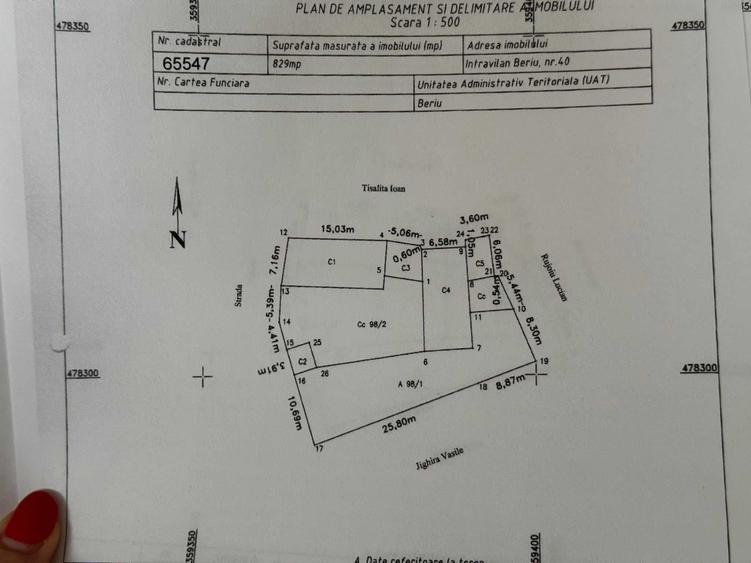 Casă cu 2 camere în Beriu