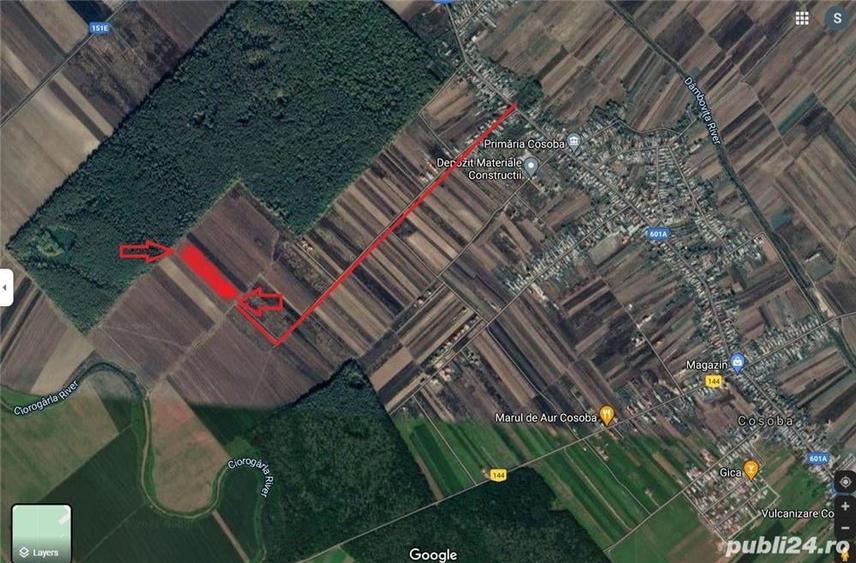 Teren de 2500 mp, în Cosoba