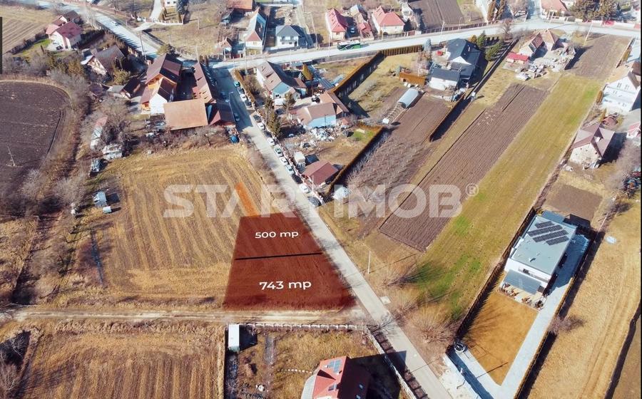 Teren Construcții intravilan de 743 mp, în Stupini