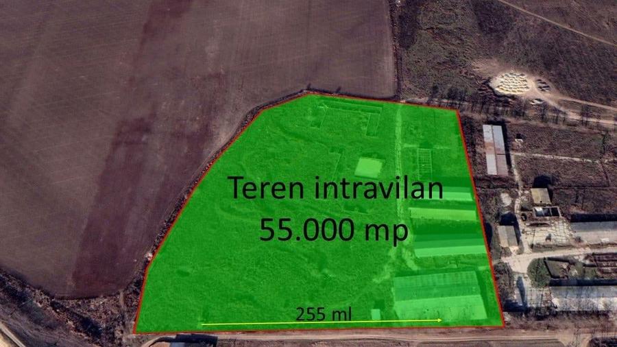 Teren Construcții intravilan de 55000 mp, în Smârdan