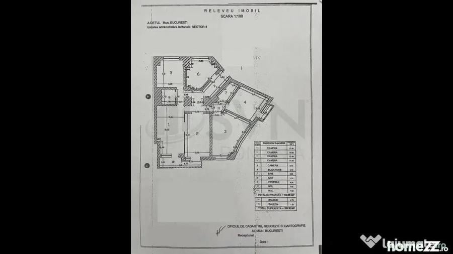 Apartament cu 5 camere decomandat în Unirii