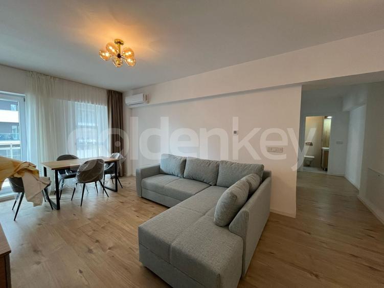 Apartament cu 3 camere semidecomandat, mobilat în Barbu Văcărescu