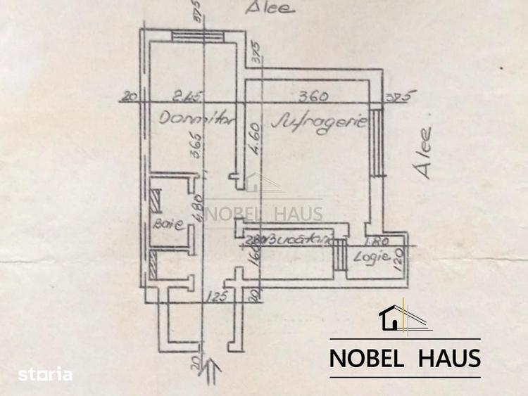 Apartament cu 2 camere decomandat în Central