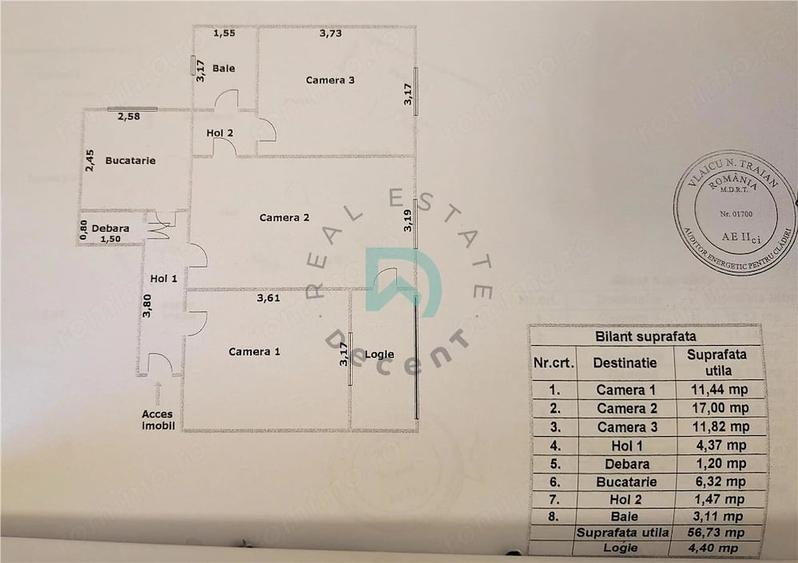 Apartament cu 3 camere în Griviței