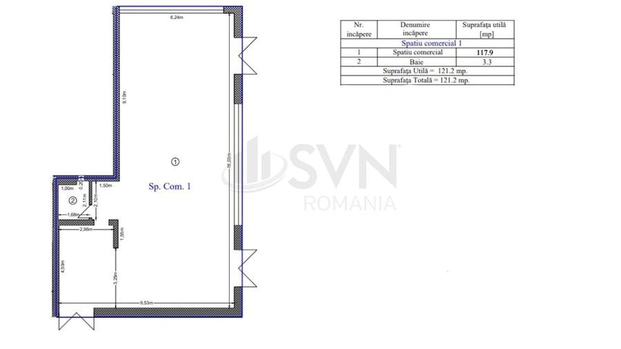 Spațiu comercial, de 100 mp, în Lujerului