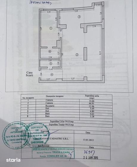 Apartament cu 3 camere în Inel I