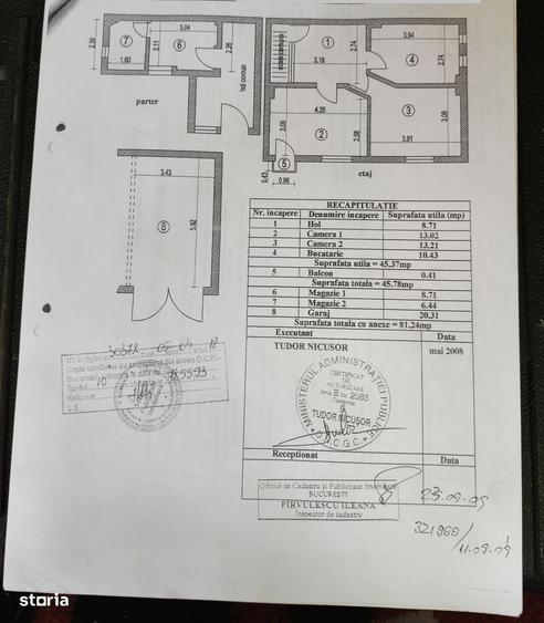 Casă cu 3 camere în Cișmigiu