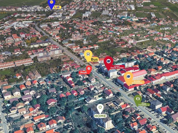 Apartament cu 2 camere semidecomandat în Giroc