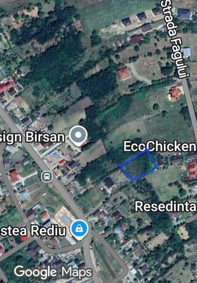 Teren Construcții intravilan de 1179 mp, în Rediu