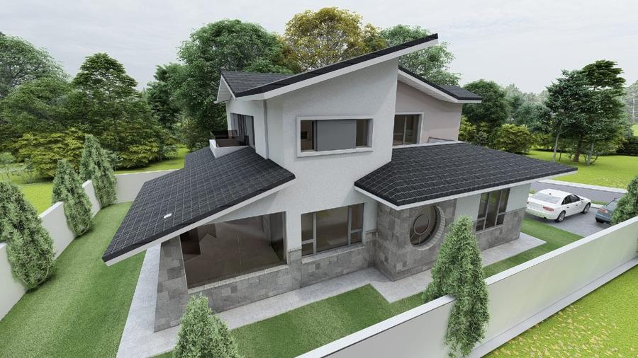 Casă individuală cu 5 camere cu Teren 580 Mp în Dudu