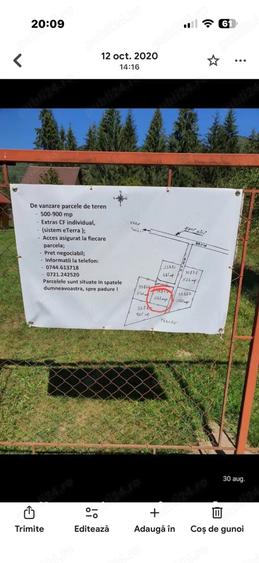 Teren de 523 mp, în Poiana