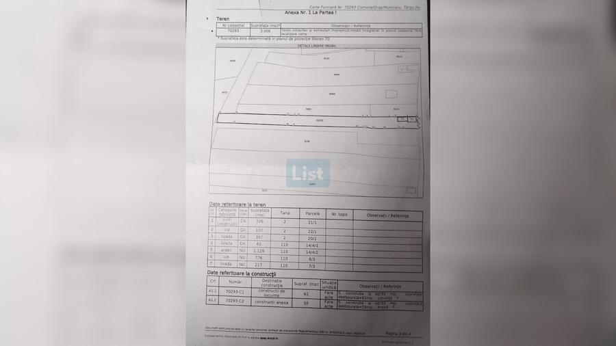 Teren de 3006 mp, în Preajba