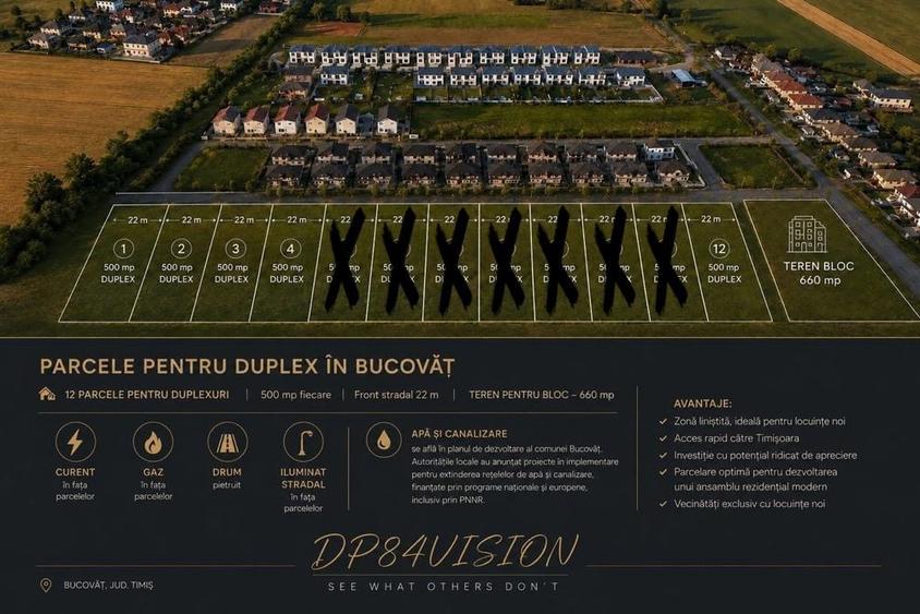 Terenuri pentru duplex si pentru bloc cu 6 aparamente si utilitati in bucovat - 2